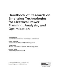 صورة الغلاف: Handbook of Research on Emerging Technologies for Electrical Power Planning, Analysis, and Optimization 9781466699113