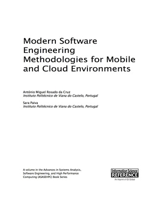 Imagen de portada: Modern Software Engineering Methodologies for Mobile and Cloud Environments 9781466699168