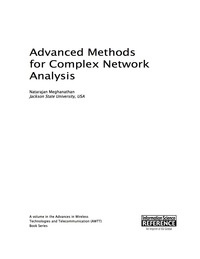 Cover image: Advanced Methods for Complex Network Analysis 9781466699649