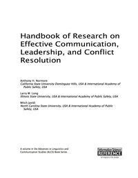 Cover image: Handbook of Research on Effective Communication, Leadership, and Conflict Resolution 9781466699700