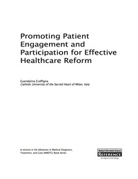 Imagen de portada: Promoting Patient Engagement and Participation for Effective Healthcare Reform 9781466699922