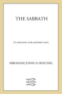 Cover image: The Sabbath 9780374529758