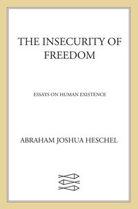 Cover image: Insecurity of Freedom 9780374506087