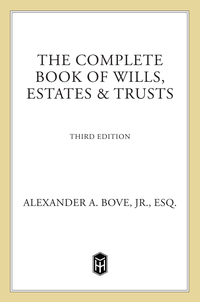 Cover image: The Complete Book of Wills, Estates & Trusts 3rd edition 9780805078886