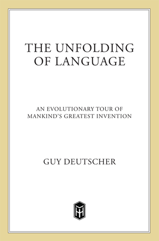 Cover image: The Unfolding of Language 9780805080124