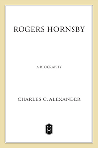 Cover image: Rogers Hornsby 9780805046977