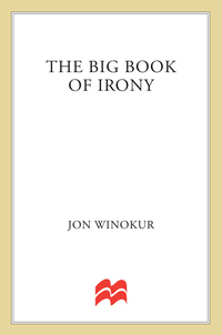 Cover image: The Big Book of Irony 9781250029713