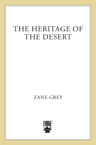 Cover image: The Heritage of The Desert 9780812590715