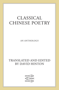 Cover image: Classical Chinese Poetry 9780374531904