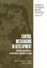 Cover image: Control Mechanisms in Development 9780306390623