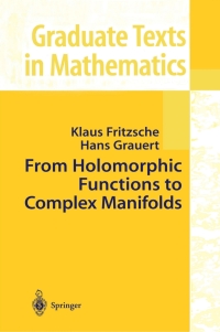 صورة الغلاف: From Holomorphic Functions to Complex Manifolds 9780387953953