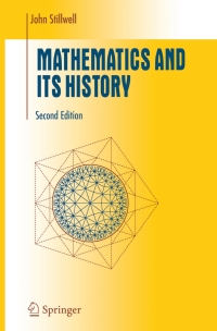 Cover image: Mathematics and Its History 2nd edition 9780387953366