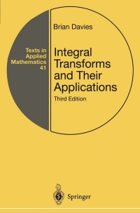 Cover image: Integral Transforms and Their Applications 3rd edition 9780387953144