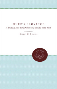 Imagen de portada: The Duke's Province 1st edition 9780807812921