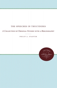 Imagen de portada: The Speeches in Thucydides 9780807865996