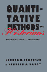 Cover image: Quantitative Methods for Historians 9780807819470