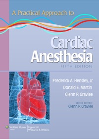 Cover image: A Practical Approach to Cardiac Anesthesia 5th edition 9781451137446