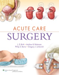 Cover image: Acute Care Surgery 1st edition 9781608314287