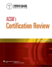 Cover image: ACSM's Certification Review 4th edition 9781609139544