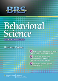 Cover image: BRS Behavioral Science 6th edition 9781451132106