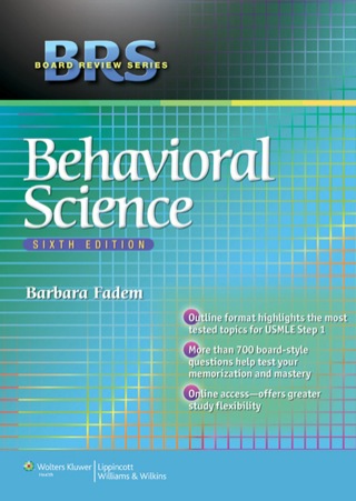 Cover image: BRS Behavioral Science 6th edition 9781451132106