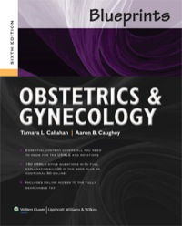 Cover image: Blueprints Obstetrics and Gynecology 6th edition 9781451117028