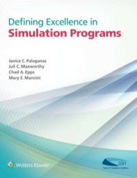 Cover image: Defining Excellence in Simulation Programs 9781451188790