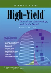 Omslagafbeelding: High-Yield Biostatistics, Epidemiology, and Public Health 4th edition 9781451130171