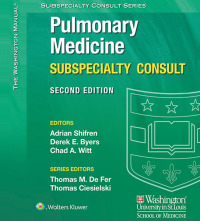 Cover image: The Washington Manual Pulmonary Medicine Subspecialty Consult 2nd edition 9781451114171