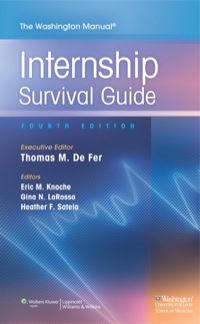 Cover image: The Washington Manual Internship Survival Guide 4th edition 9781451143249