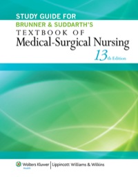 Cover image: Study Guide for Brunner & Suddarth's Textbook of Medical-Surgical Nursing 13th edition 9781451146684