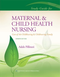 Cover image: Study Guide to Accompany Maternal and Child Health Nursing 7th edition 9781451187915