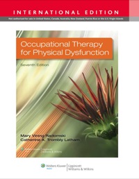Cover image: Occupational Therapy for Physical Dysfunction 7th edition 9781451189216