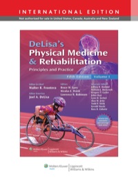 Cover image: DeLisa's Physical Medicine and Rehabilitation 5th edition 9781451109115