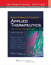 Cover image: Koda-Kimble and Young's Applied Therapeutics: The Clinical Use of Drugs 10th edition 9781451175769
