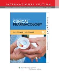 Cover image: Roach's Introductory Clinical Pharmacology 10th edition 9781451188950