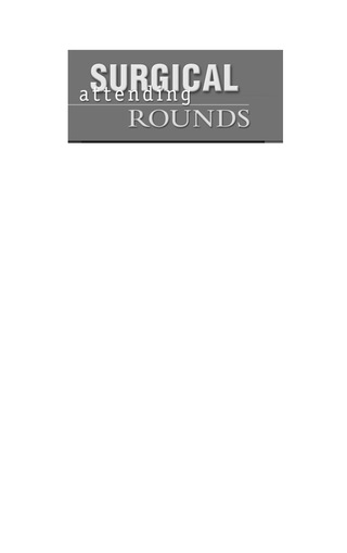 Cover image: Surgical Attending Rounds 3rd edition 9780781750462