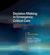 Cover image: Decision Making in Emergency Critical Care 9781451186895