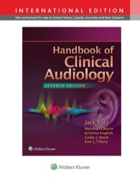 Cover image: Handbook of Clinical Audiology 7th edition 9781451194050