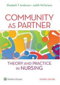 Cover image: Community as Partner: Theory and Practice in Nursing 7th edition 9781451190939