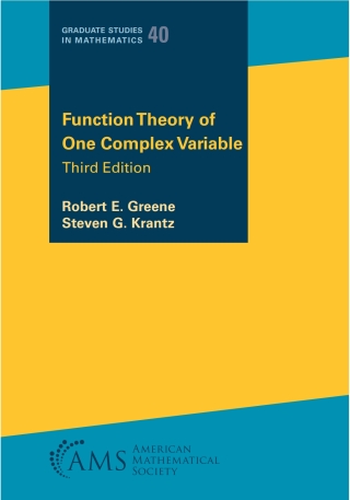 Imagen de portada: Function Theory of One Complex Variable 9781470481735