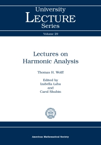 Imagen de portada: Lectures on Harmonic Analysis 9780821834497