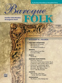 Cover image: Baroque Folk: Early Intermediate to Intermediate Piano Solos 1st edition 9781470619404