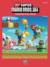 Cover image: New Super Mario Bros. Wii for Easy Piano: Simplified Sheet Music Piano Solos From the Nintendo® Video Game Collection 1st edition 9780739091159