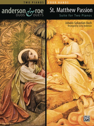 Cover image: St. Matthew Passion Suite for Two Pianos: Advanced Piano Duo (2 Pianos, 4 Hands) 1st edition 9780739094204
