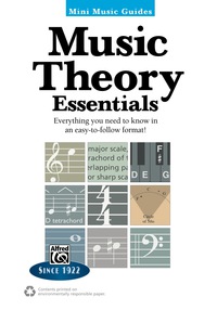 Cover image: Mini Music Guides: Music Theory Essentials: Everything You Need to Know in an Easy-to-Follow Format! 1st edition 9780739096345