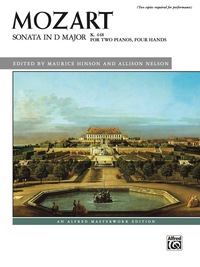 Cover image: Sonata in D Major, K. 448: Advanced Piano Duo (2 Pianos, 4 Hands) 1st edition 9781470620547