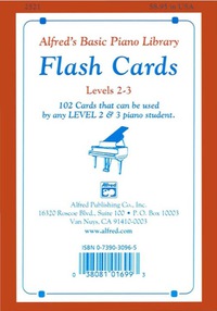 Cover image: Alfred's Basic Piano Library: Flash Cards, Levels 2 and 3 1st edition 9780739030967
