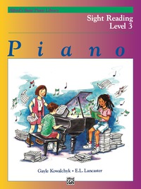 Cover image: Alfred's Basic Piano Library, Sight Reading Book 3: Learn How to Play Piano with this Esteemed Method 1st edition 9781470630911