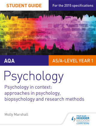 Cover image: AQA Psychology Student Guide 2: Psychology in context: Approaches in psychology, biopsychology and research methods 9781471843839